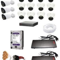 16-Piece DVR CCTV Camera System 16-Piece DVR CCTV Camera System